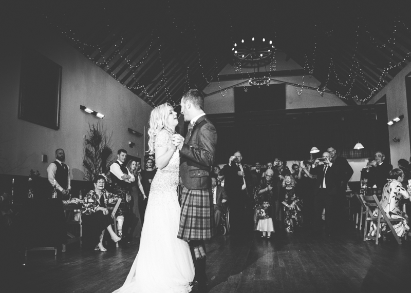 Eilean Donan Castle Wedding Couple Kissing