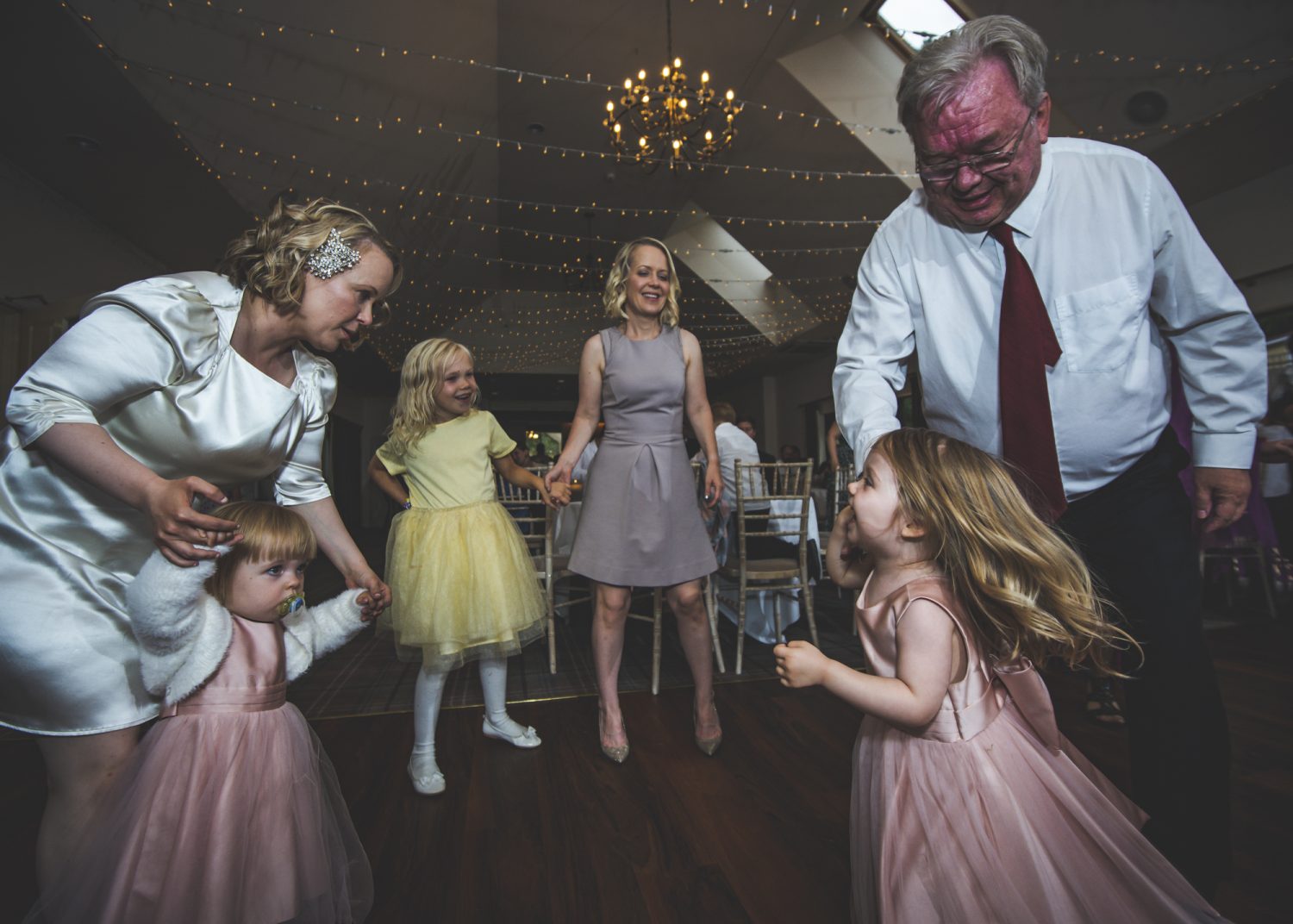 Child dancing at Loch Ness Country House Hotel wedding