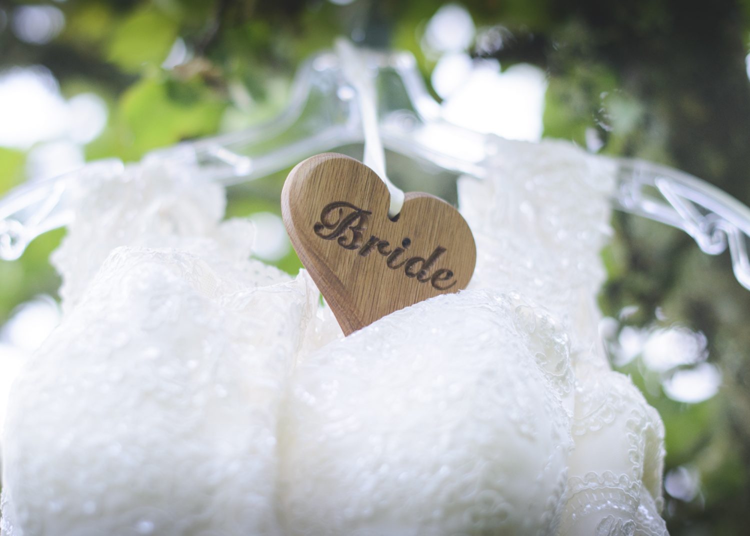 Wedding dress name tag