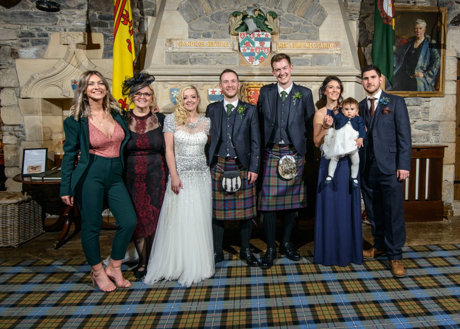 Family photos in the Banqueting Hall