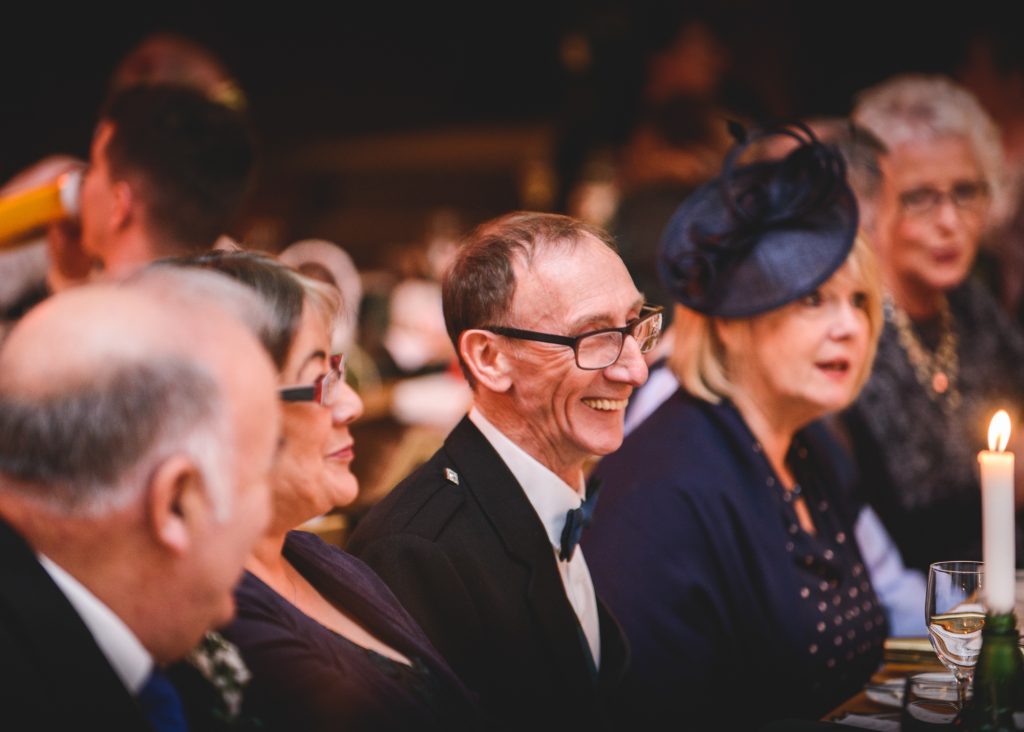 Guest enjoying speeches