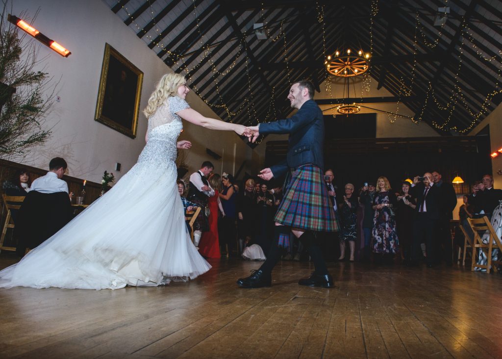 First wedding dance at Portree Village Hall wedding reception