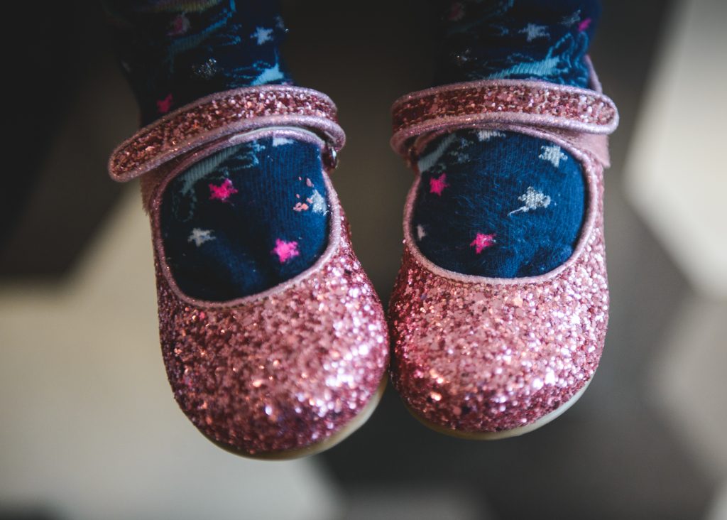 Sparkly girls shoes